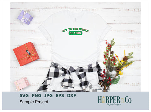 Joy to the World Season SVG PNG Cut EPS File SVG HarperNCo 