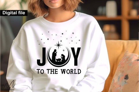Joy to the World SVG, Classic Christmas Quote Cut File for Cricut and Silhouette SVG Isabella Machell 