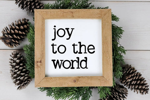 Joy to the World SVG I Christmas Sign SVG I Holiday SVG SVG Happy Printables Club 