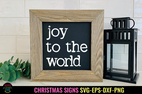 Joy to the World SVG I Christmas Sign SVG I Holiday SVG SVG Happy Printables Club 