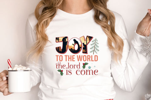 Joy to the world the lord is come png design Sublimation Regulrcrative 