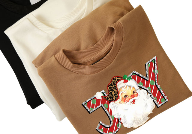 Joy | Vintage Santa Christmas PNG | Traditional Holiday Design Sublimation Print Perfect Design Shop 