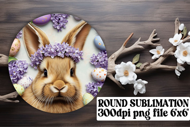 Joyful 3D Easter Ornaments Sublimation Variety - Circle, Keychain, Coaster Sublimation afrosvg 