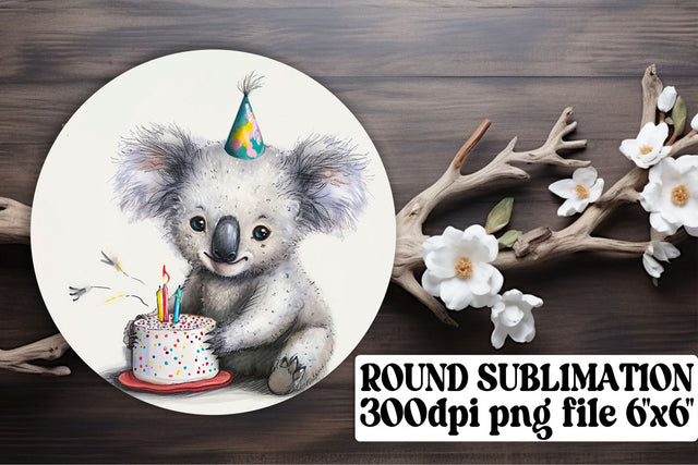 Joyful Animal Birthday Sublimation Ornaments Sublimation afrosvg 