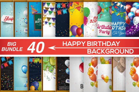 Joyful Birthday Greeting Cards & Wishes Bundle SVG naemmiah021 