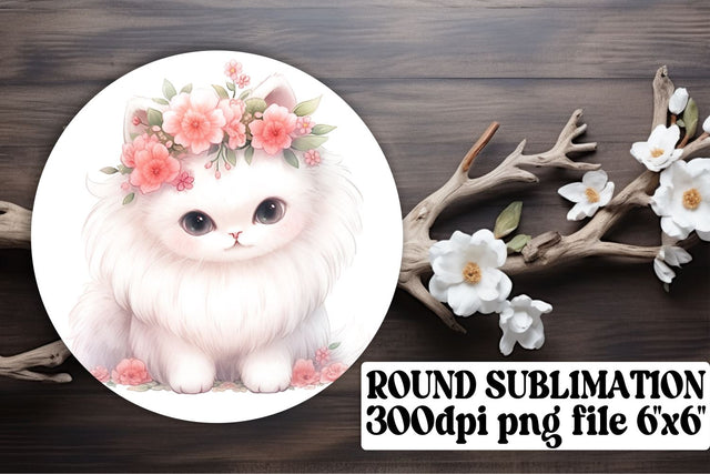 Joyful Cat Circle Prints for Creative Crafting Sublimation afrosvg 