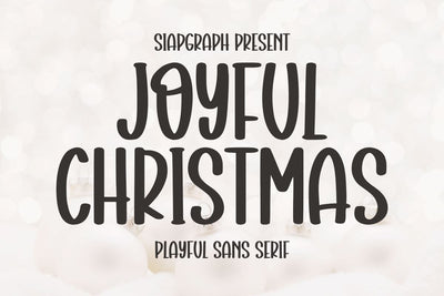 Joyful Christmas Font Masyafi Studio 
