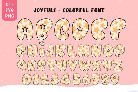 Joyful - Colorful Font Font AnningArts Design 