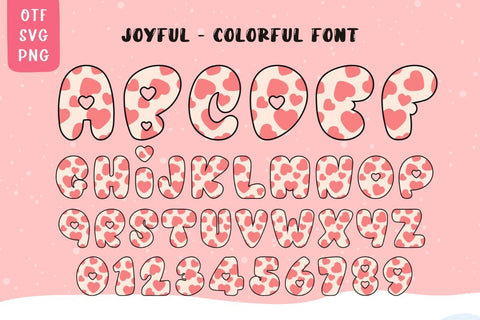 Joyful - Colorful Font Font AnningArts Design 