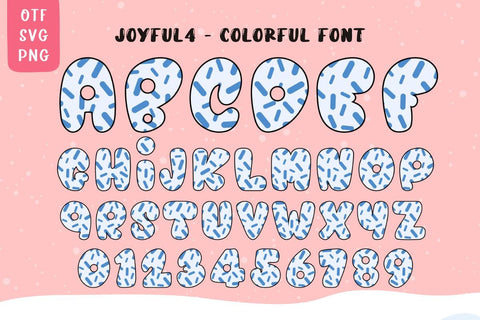 Joyful - Colorful Font Font AnningArts Design 