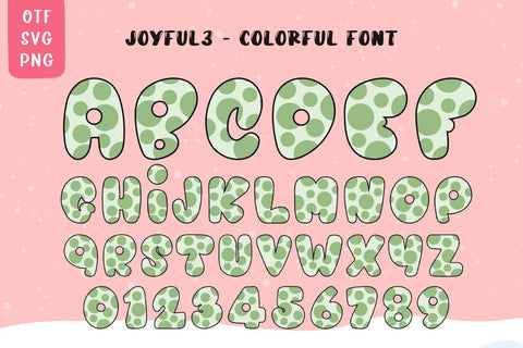 Joyful - Colorful Font Font AnningArts Design 