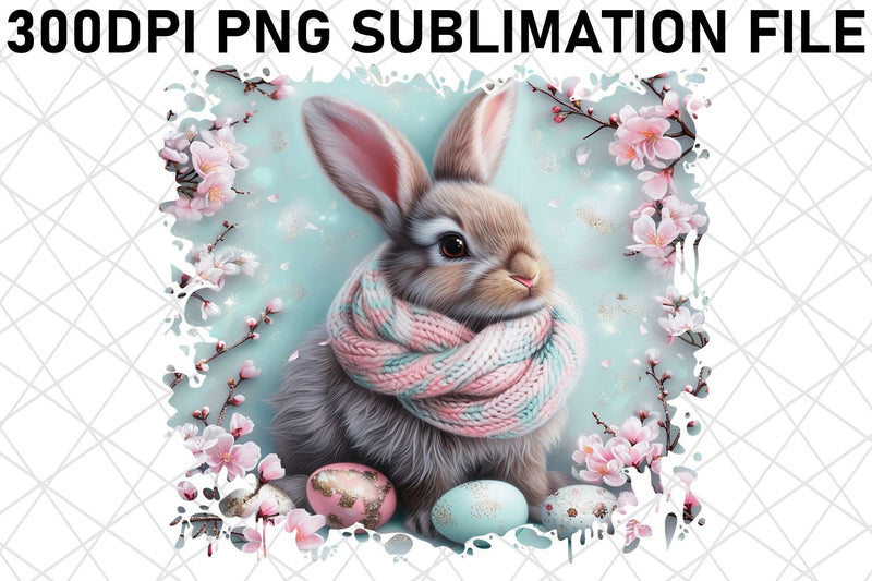 Joyful Easter Bunny Sublimation Art Sublimation afrosvg 
