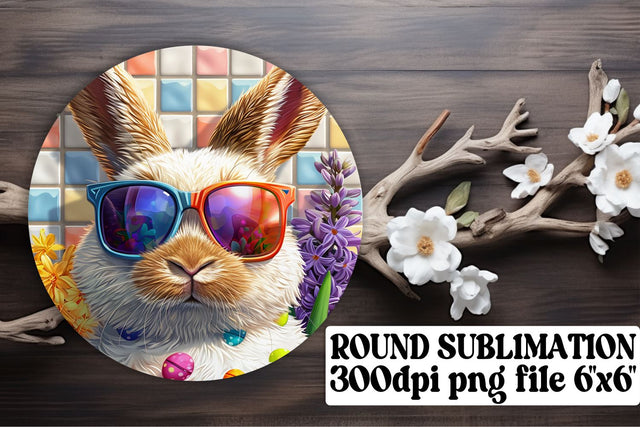 Joyful Easter Creatures Sublimation Trio - Circle, Keychain, Coaster Sublimation afrosvg 