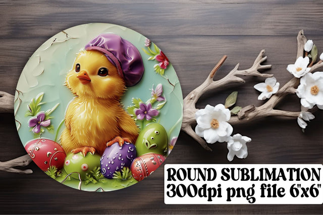 Joyful Easter Moments Sublimation Trio - Circle, Keychain, Coaster Sublimation afrosvg 