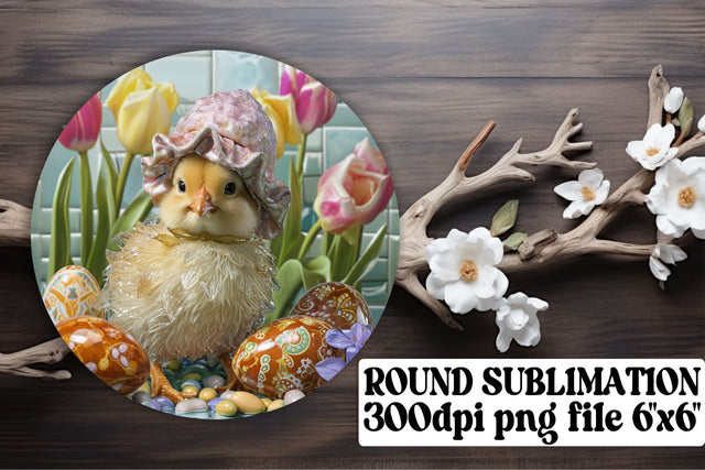 Joyful Easter Sublimation Variety - Circle, Keychain, Coaster Sublimation afrosvg 