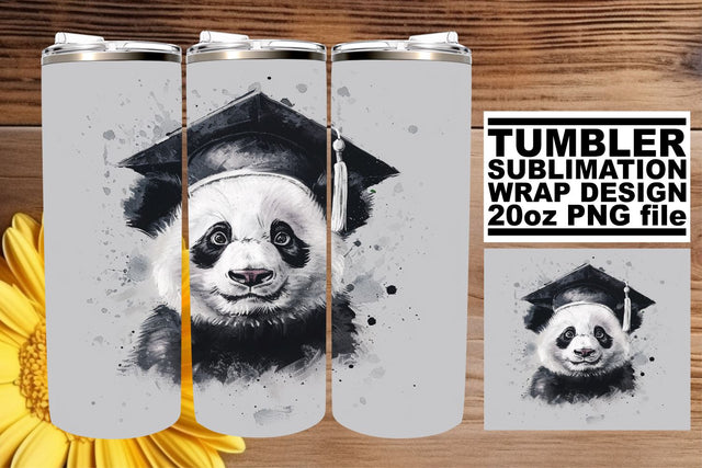 Joyful Grad Cap Animal Tumbler - 20oz Sublimation Pattern Sublimation afrosvg 