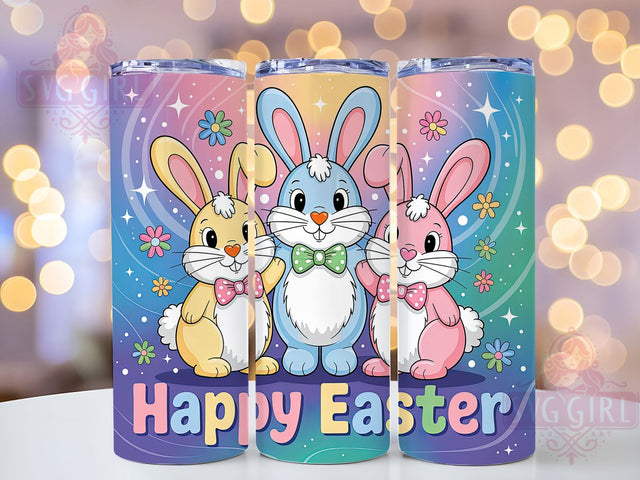 Joyful Happy Easter Bunny Tumbler, Easter Bunny Tumbler, Festive Bunny Wrap, Joyful Easter Wrap, Stylish 20oz Wrap, Sublimation Design, Trendy Gift Idea Sublimation SvggirlplusArt 