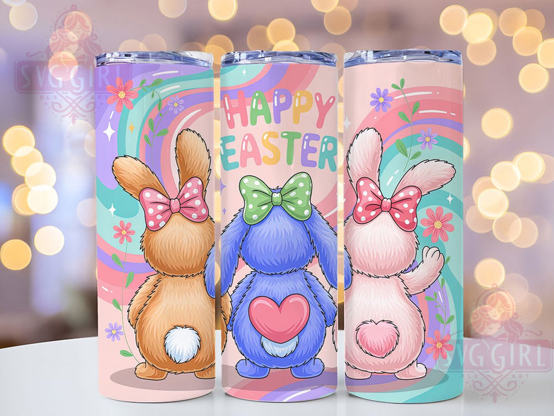 Joyful Happy Easter Bunny Tumbler, Easter Bunny Tumbler, Festive Bunny Wrap, Joyful Easter Wrap, Stylish 20oz Wrap, Sublimation Design, Trendy Gift Idea Sublimation SvggirlplusArt 