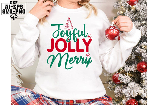 Joyful Jolly Merry Svg Cut Files Creative Art SVG CraftlabSvg55 