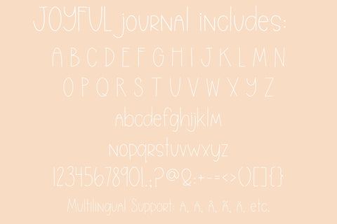 Joyful Journal, Cute Handwritten Font, Handwriting font for cricut SVG Designing Digitals 
