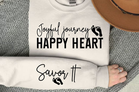 Joyful journey happy heart Sleeve SVG Design SVG Designangry 