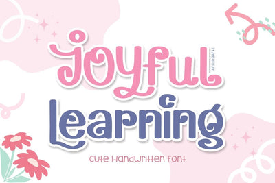 Joyful Learning - Handwriting Font Font AnningArts Design 