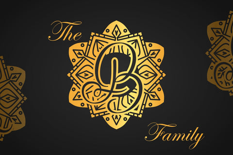 Joyful Mandala Monogram Font Dm Letter Studio 