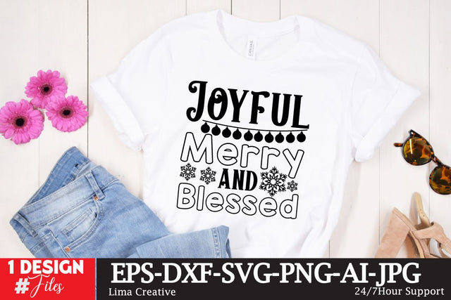 Joyful Merry And Blessed SVG Cut FIle SVG Insomnia Std 