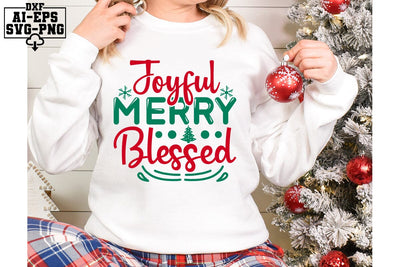 Joyful Merry Blessed Svg Cut Files Creative Art SVG CraftlabSvg55 
