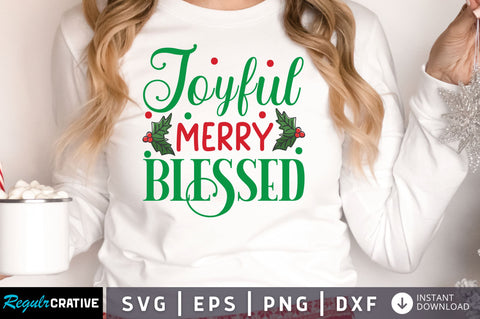 joyful merry blessed SVG Design SVG Regulrcrative 