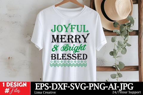 Joyful Merry & Bright Blessed SVG Cut File,Christmas SVG Cut File,Christmas SVG Bundle,Christmas Sublimation PNG ,Christmas Clipart SVG Insomnia Std 