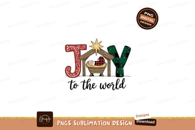 Joyful Nativity Scene Baby Jesus Christmas Sublimation Designangry 