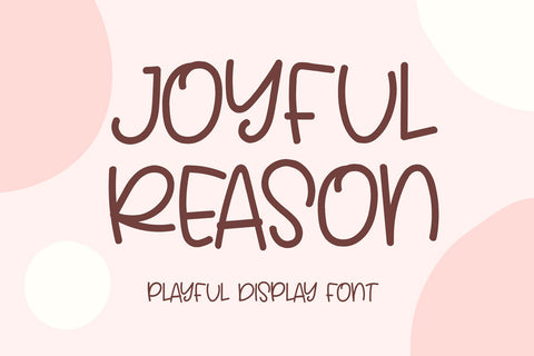 Joyful Reason - Playful Display Font Font Mozzatype 