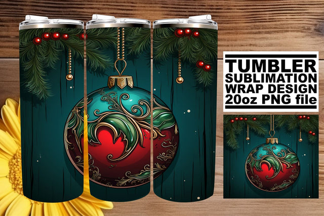 Joyful Season Tumbler Wrap - Holiday Magic 20oz Sublimation afrosvg 