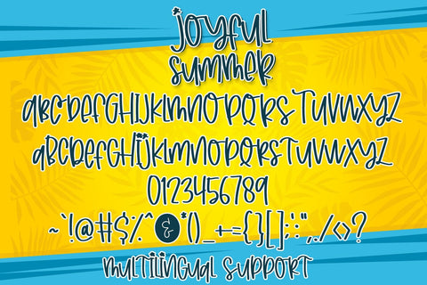 Joyful Summer Font Dm Letter Studio 