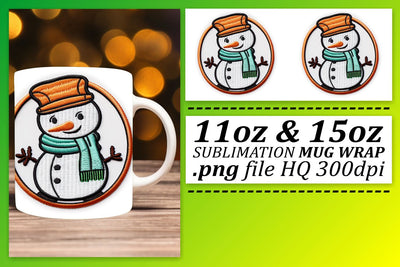 Joyful Winter Mug Sublimation: 3D Design Sublimation afrosvg 