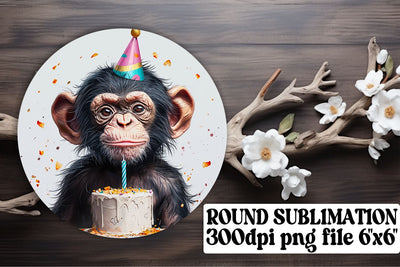 Joyful Zoo Creature Sublimation Circles Sublimation afrosvg 