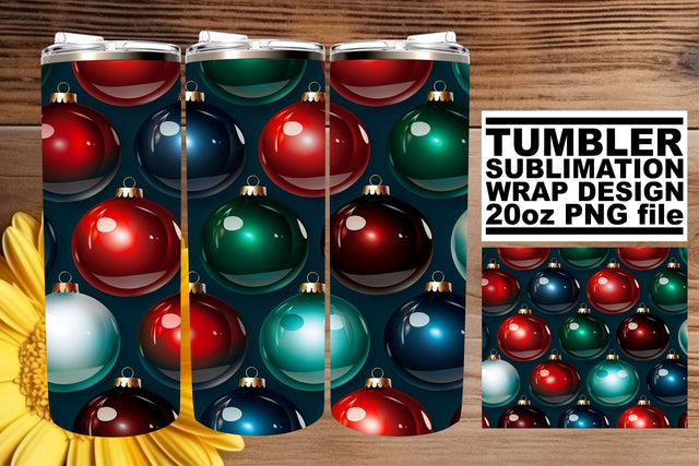 Joyous Festive Tumbler Wrap - Christmas Theme 20oz Sublimation afrosvg 