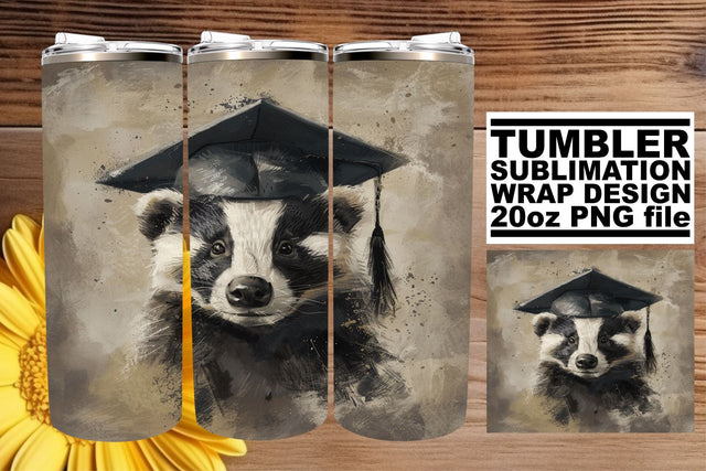 Joyous Graduation Animal Tumbler - 20oz Sublimation Design Sublimation afrosvg 