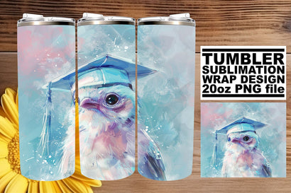 Joyous Graduation Cap Animal Tumbler - 20oz Sublimation Design Sublimation afrosvg 
