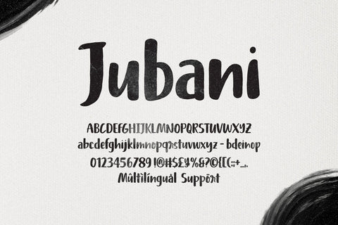 Jubani – Bold Handlettered Font Font Four Lines Std. 