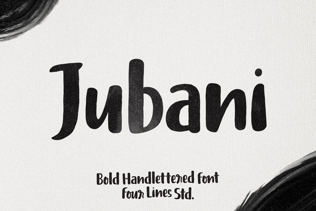 Jubani – Bold Handlettered Font Font Four Lines Std. 