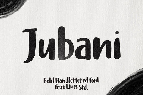 Jubani – Bold Handlettered Font Font Four Lines Std. 
