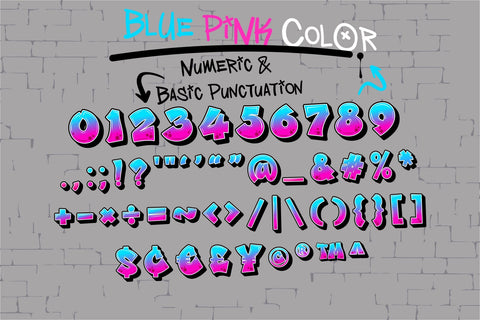 Judge Color Font-Blue Pink Font BB Digital Arts 