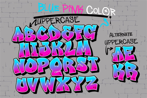 Judge Color Font-Blue Pink Font BB Digital Arts 