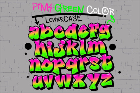 Judge Color Font-Pink Green Font BB Digital Arts 