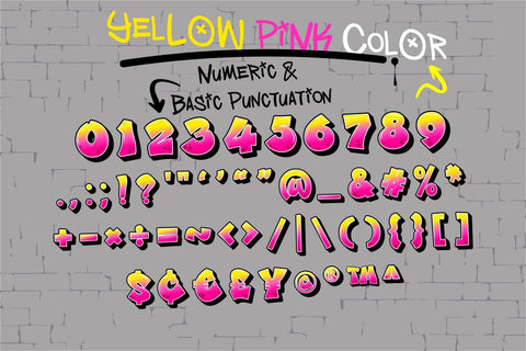 Judge Color Font-Yellow Pink Font BB Digital Arts 