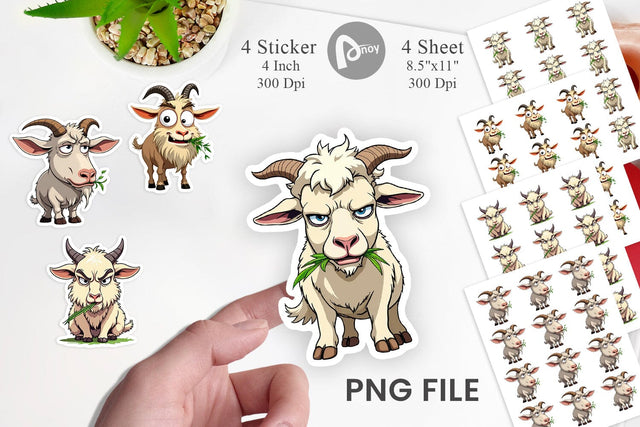 Judgy Goat Sticker Sublimation artnoy 