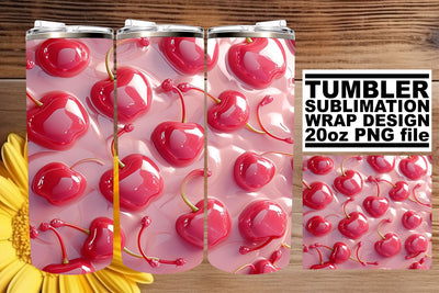 Juicy Fruits 20oz Tumbler Wrap, Springtime Sublimation Design Sublimation afrosvg 