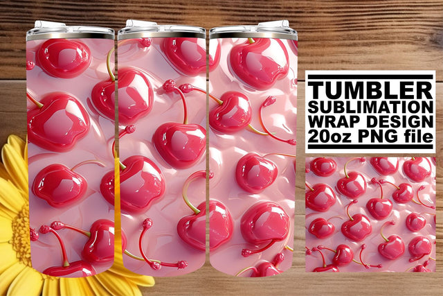 Juicy Fruits 20oz Tumbler Wrap, Springtime Sublimation Design Sublimation afrosvg 